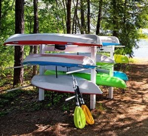 Lesstor Heavy Duty, Commercial-grade Kayak, SUPs, & Canoe Storage Racks - LIFETIME WARRANTY!